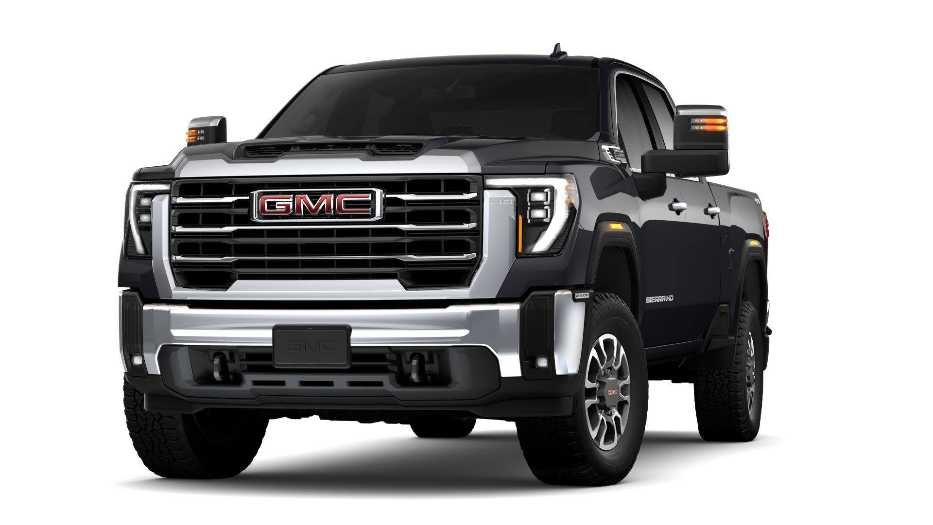 2026 GMC Sierra 2500 HD SLT in Titanium Rush Metallic — front three-quarter view