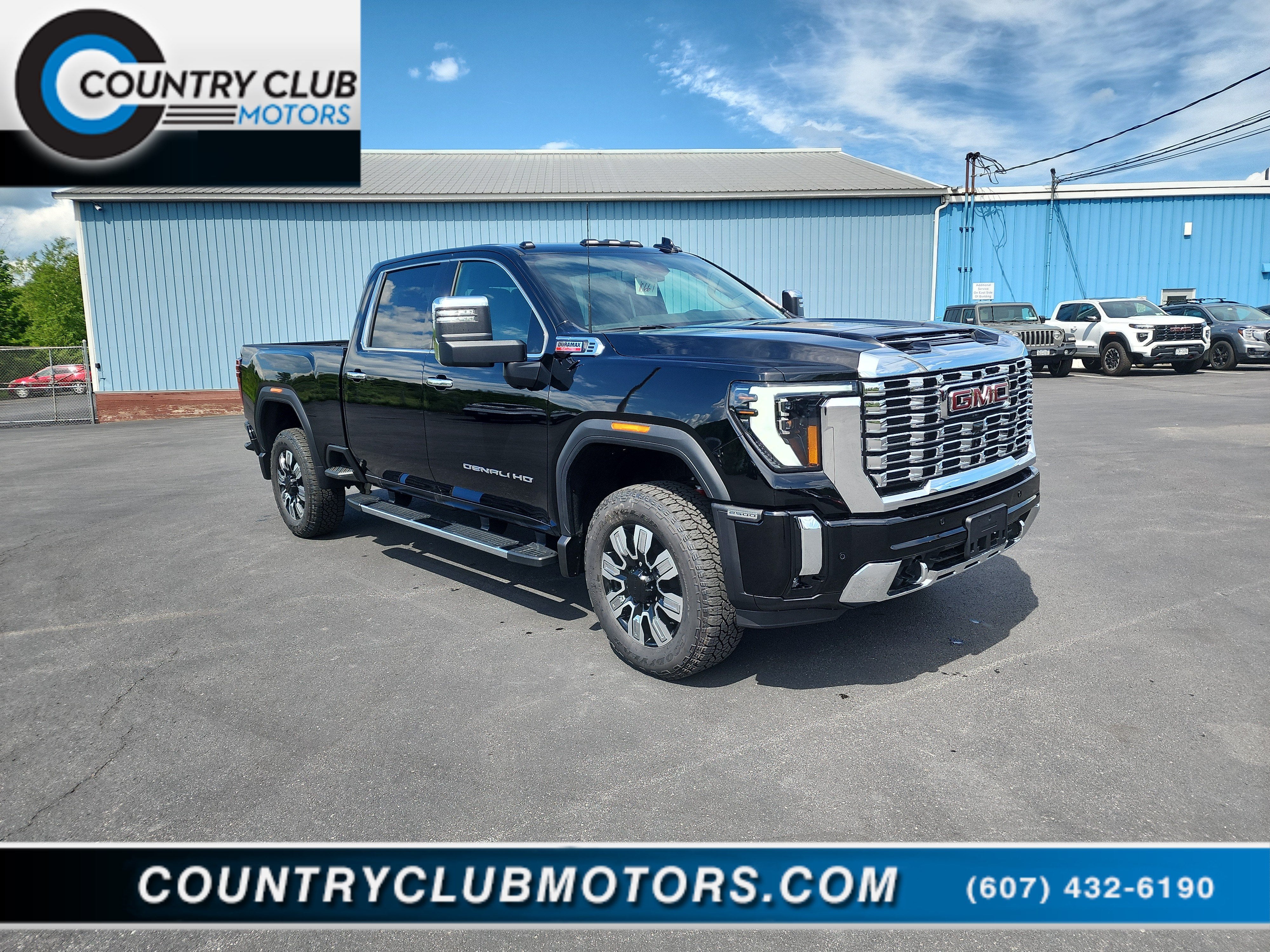 2026 GMC Sierra 2500 HD Denali in Onyx Black — front three-quarter view