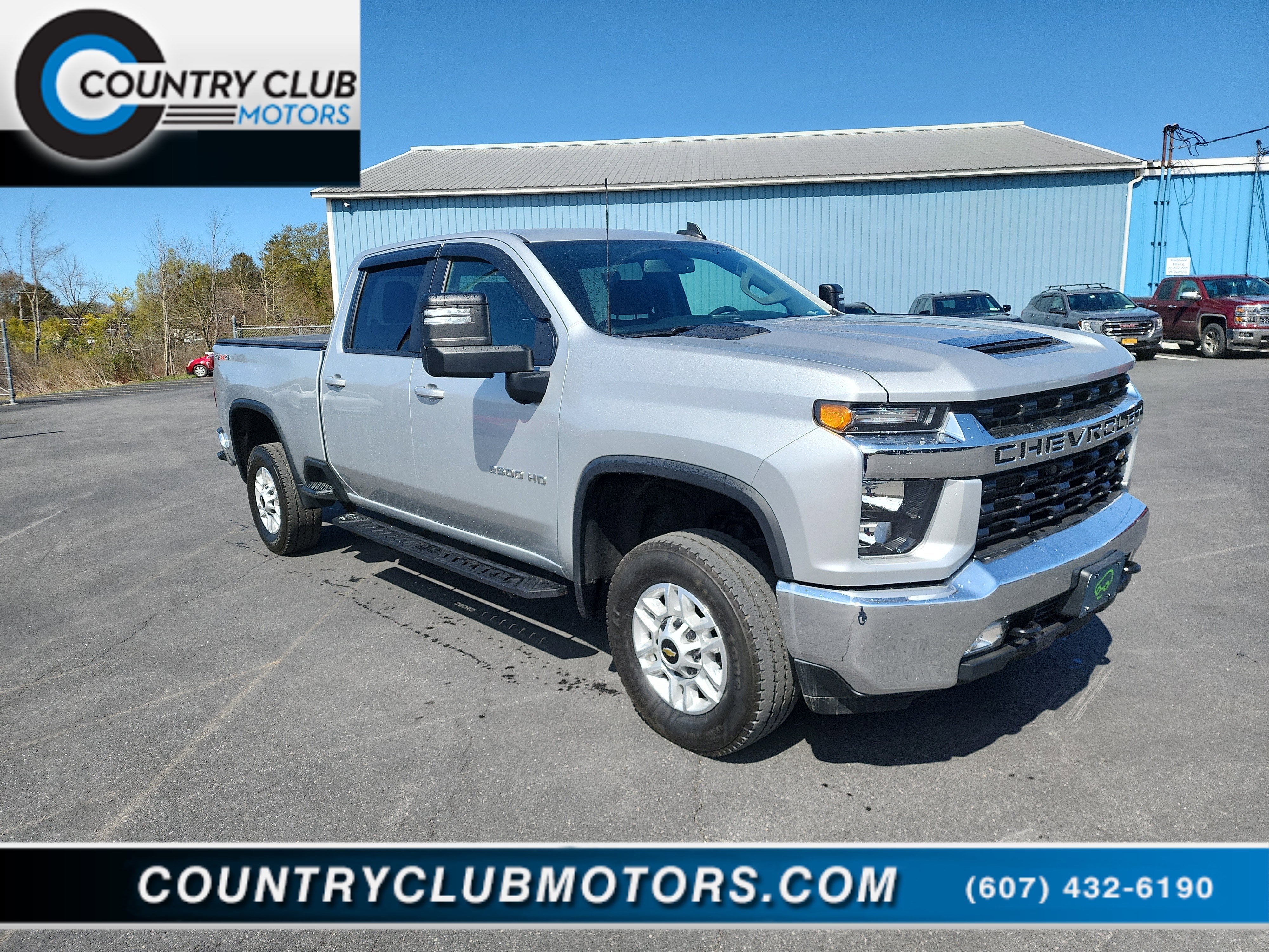 2022 Chevrolet Silverado 2500 HD LT in Silver Ice Metallic — front three-quarter view