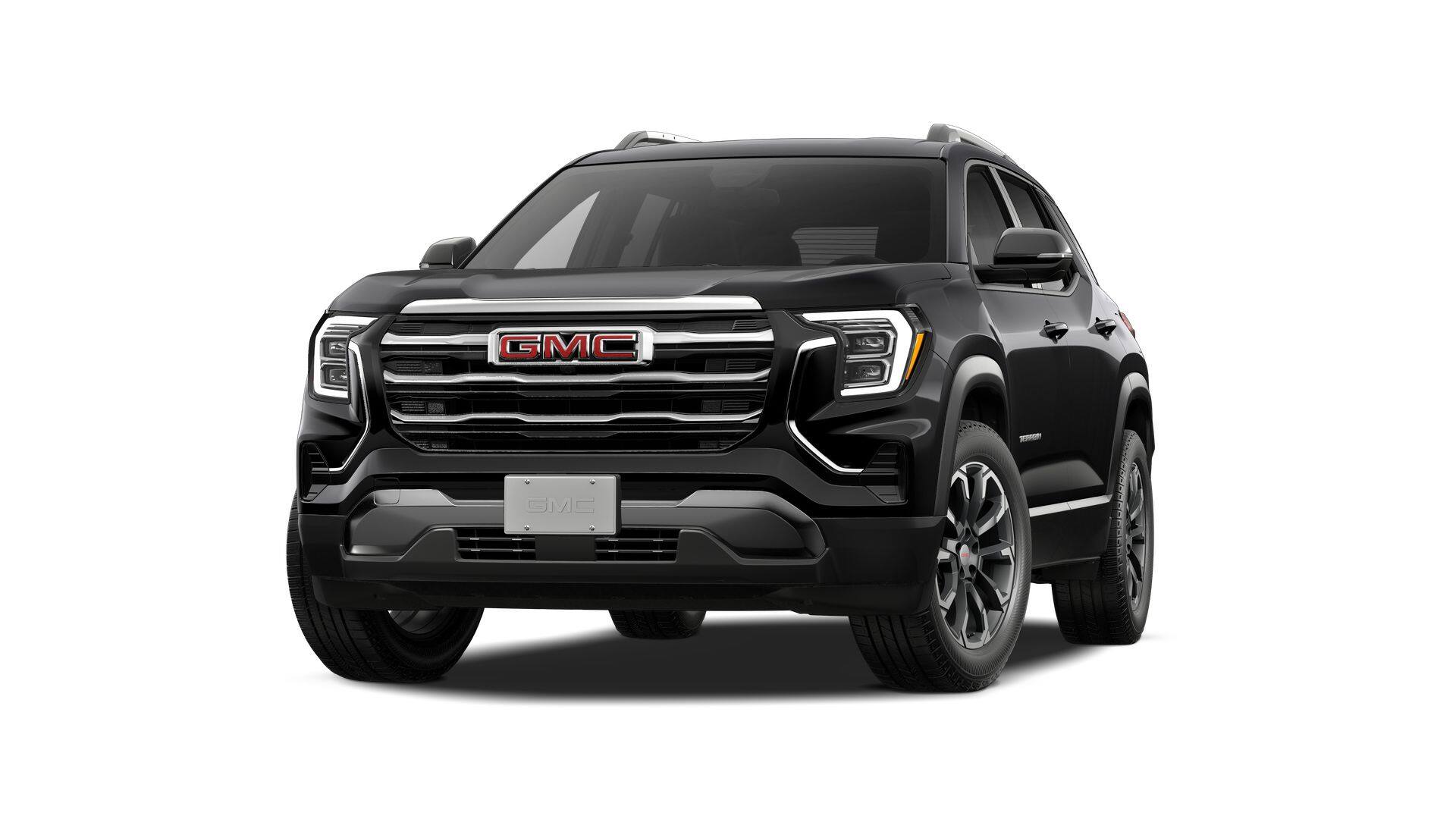 2027 GMC Terrain AWD Elevation in Ebony Twilight Metallic — front three-quarter view